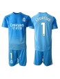 Real Madrid Thibaut Courtois #1 Målvakt Replika Hemmakläder Barn 2025-26 Kortärmad (+ byxor)